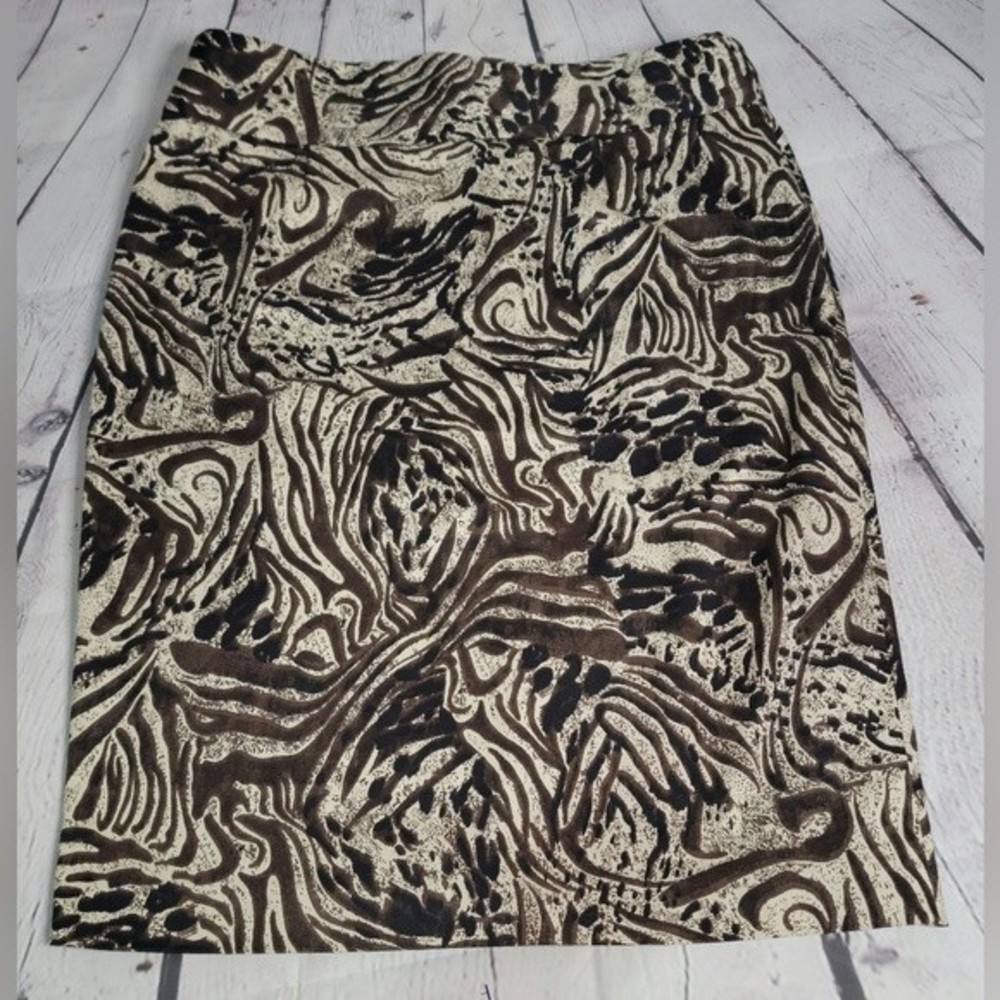 Grace Elements Animal Print Skirt size 14